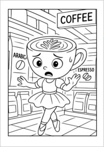 Dibujo de Ballerina capuchina para colorear 16