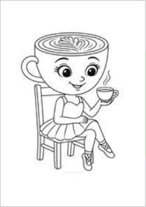 Dibujo de Ballerina capuchina para colorear 17