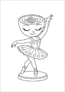 Dibujo de Ballerina capuchina para colorear 7