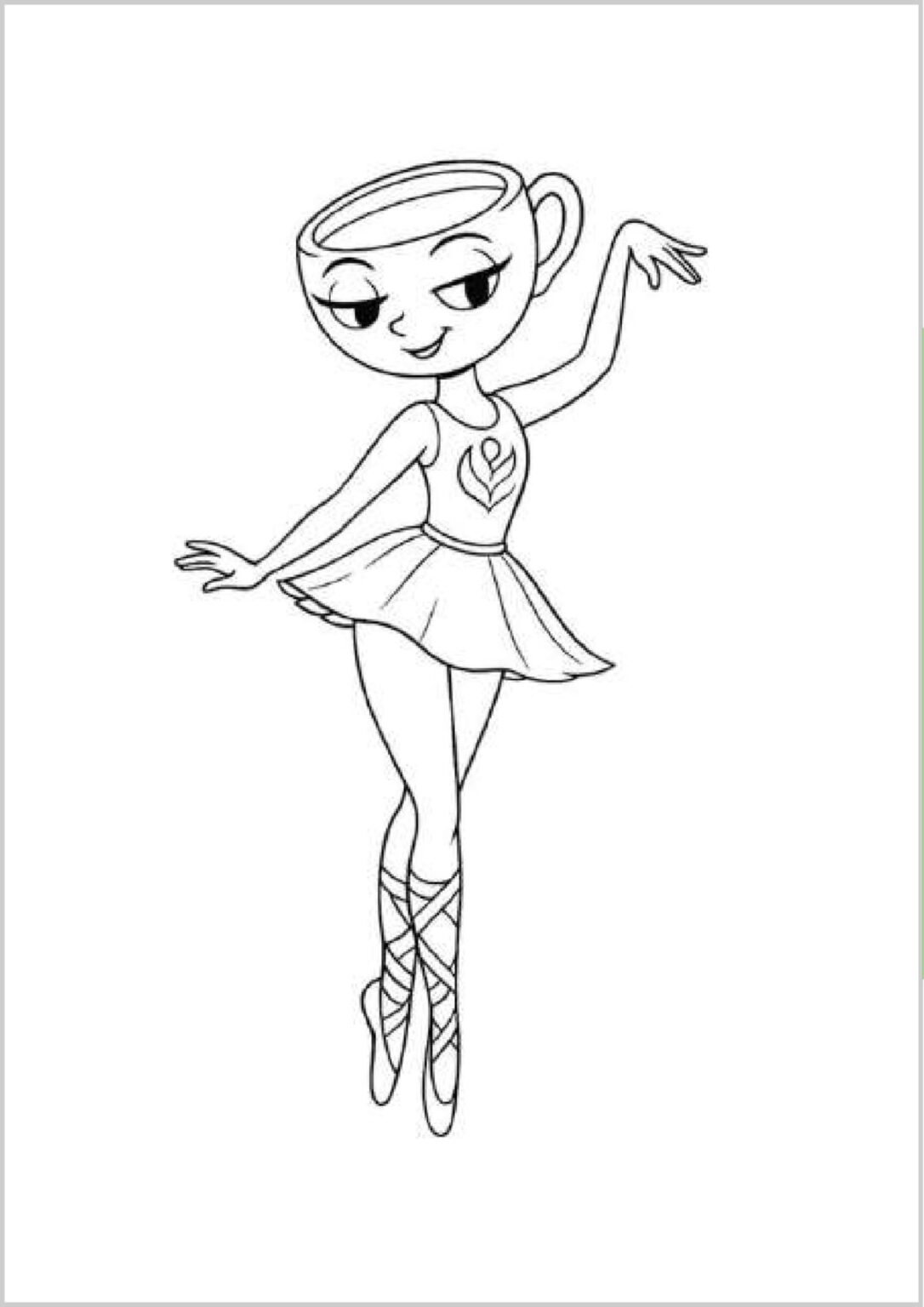 Dibujos de Ballerina Capuchina para Colorear e Imprimir Gratis