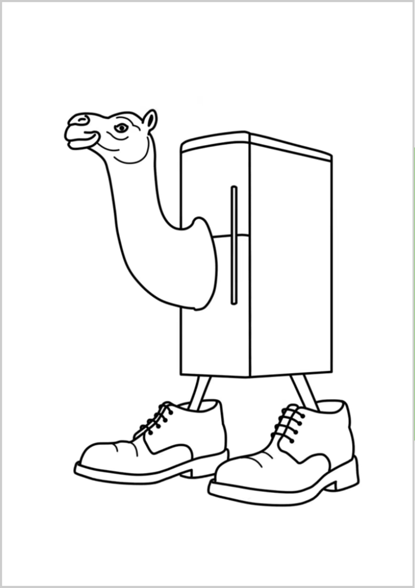 Dibujos de Brainrot Iitaliano para colorear 10