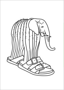 Dibujos de Brainrot Iitaliano para colorear 13