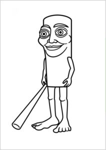 Dibujos de Brainrot Iitaliano para colorear 20