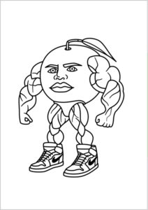 Dibujos de Brainrot Iitaliano para colorear 21