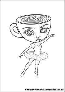 ballerina capuchina para colorear